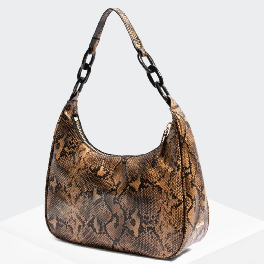 House Of Want Hobo Embossed Snakeskin Handbag